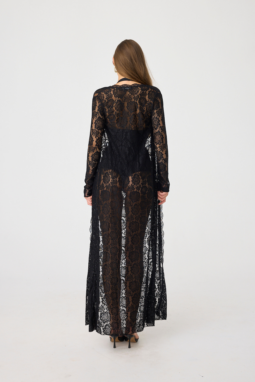 Lace swimsuit coverup