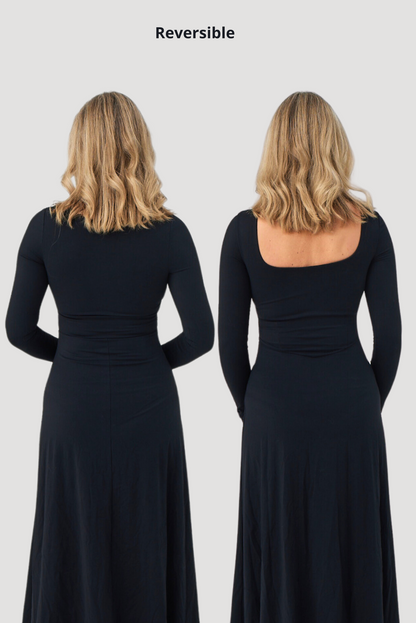 REVERSIBLE FLOWY SLEEVE DRESS