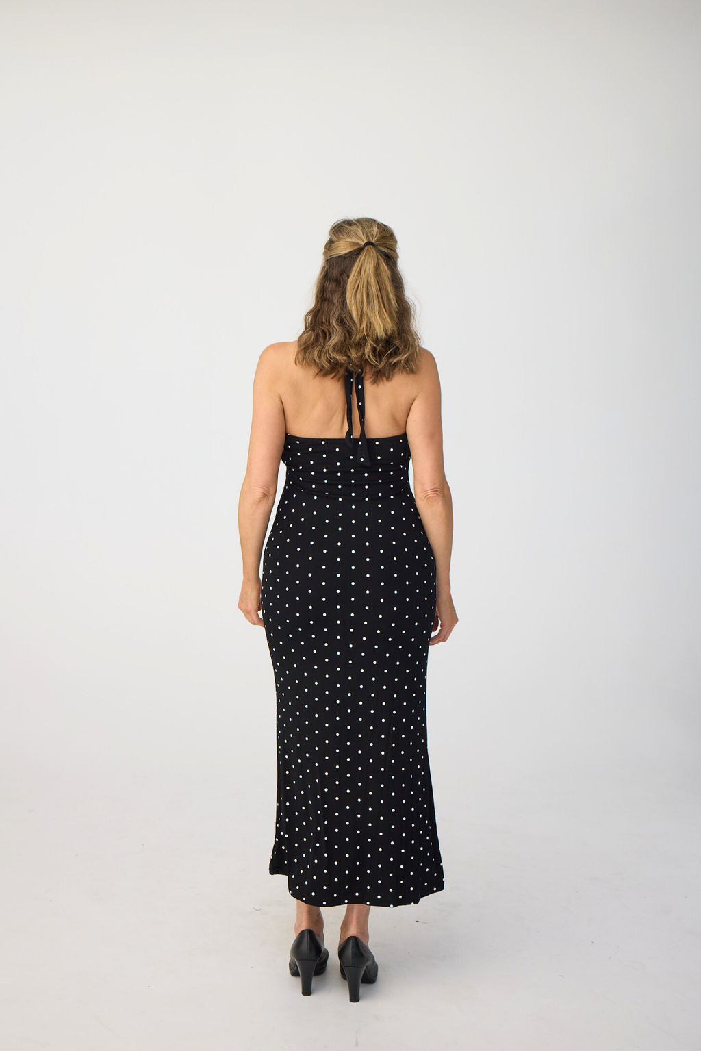 POLKA MIDI DRESS