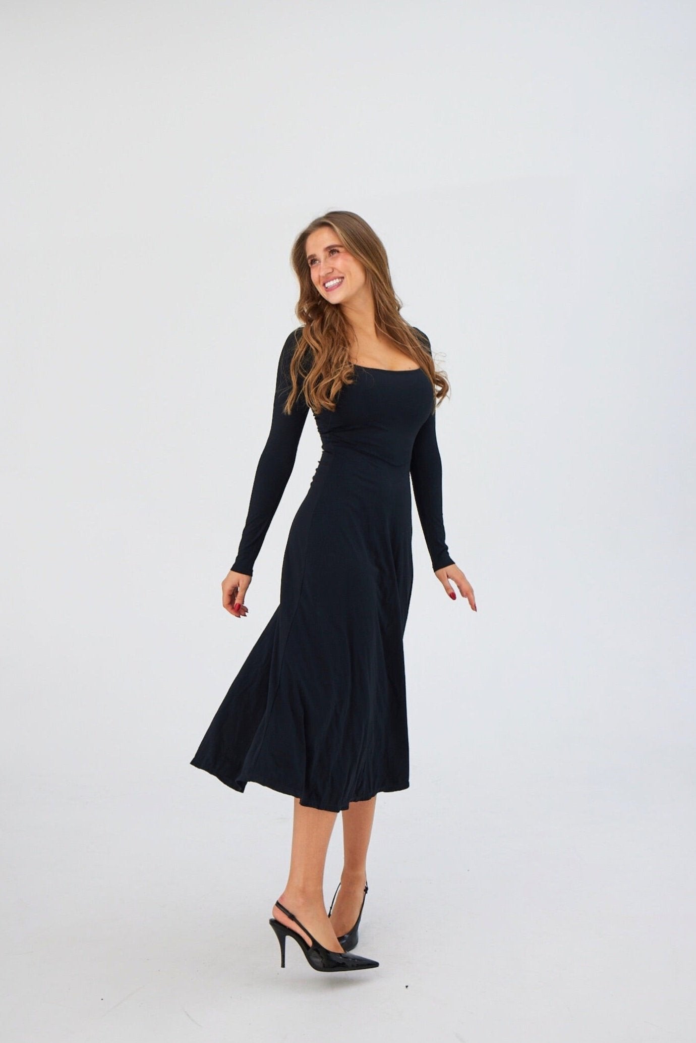 REVERSIBLE FLOWY SLEEVE DRESS Tryless REVERSIBLE FLOWY SLEEVE DRESS Tryless